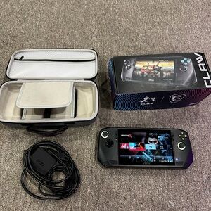 MSI Claw Handheld Console - Black and Gray
